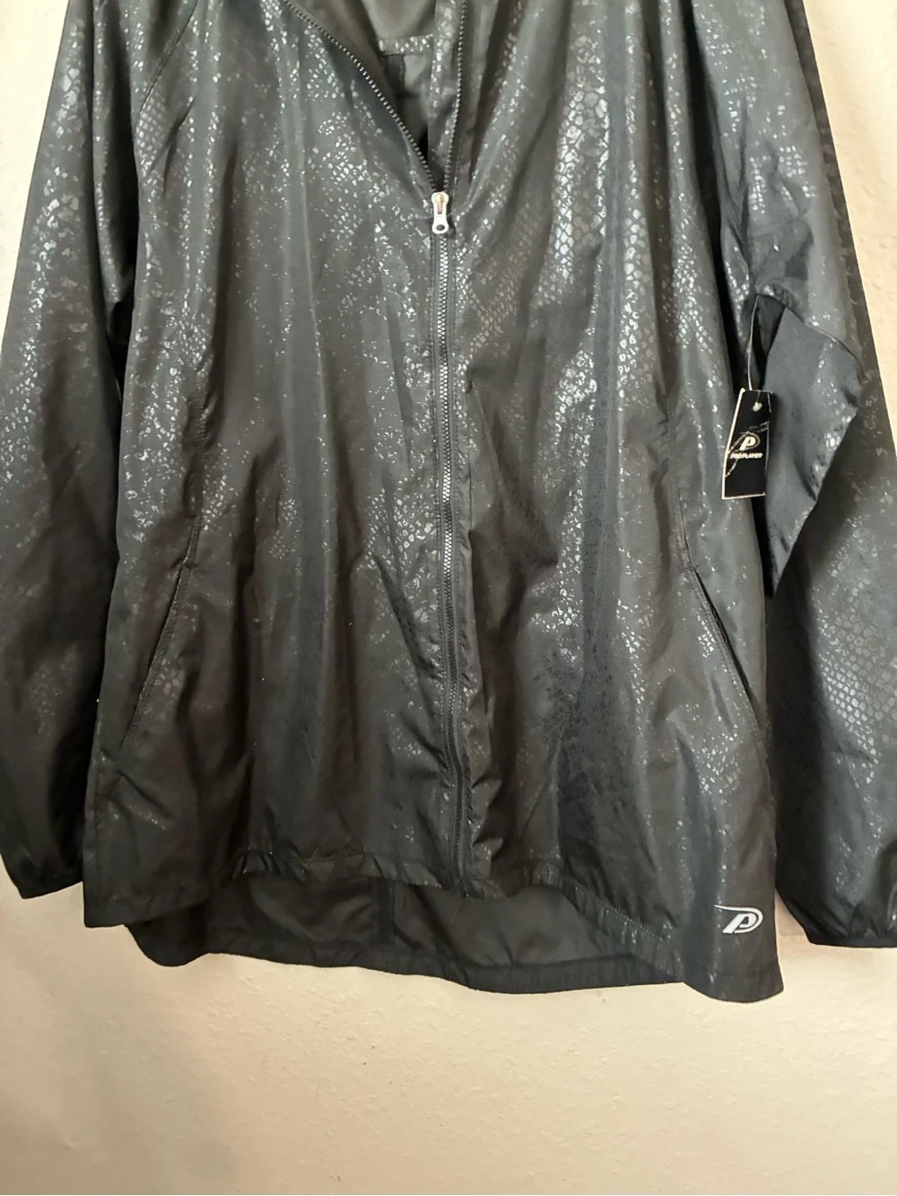 New women’s snakeskin print Hooded Windbreaker Jacket Pro Player